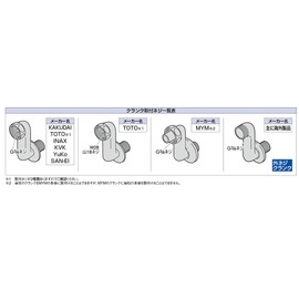Kakudai 100-121 Mixing Plug Crank Adapter Pack of 2, Crank Mounting Screws, Internal Screws, W28 Mount 18 (TOTO) to G3/4 (Kakudai)