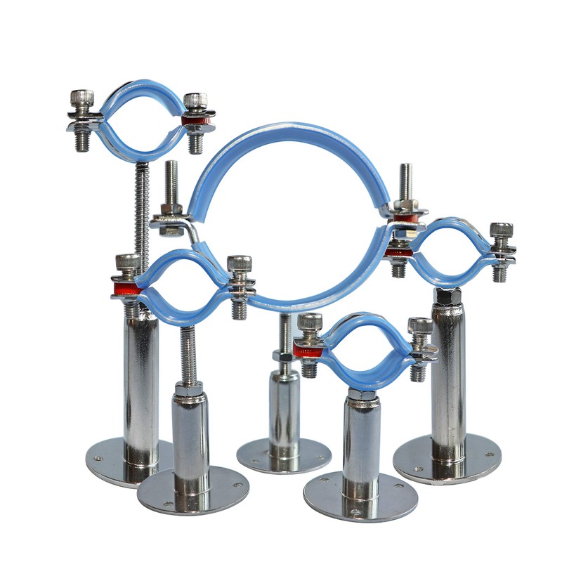 AKIHISA 4-1/4 Inch Ceiling Mount Pipe Support,2 Pack Adjustable 304