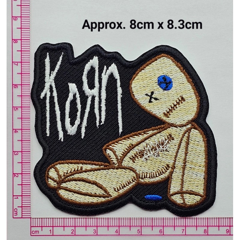 Handmade Korn patch, Korn embroidery patch, Korn rock band patch,