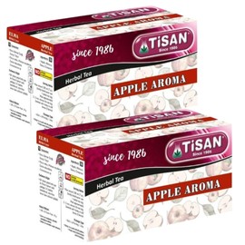 Tisan Apple Tea – 40 Herbal Tea Bags | A Warm, Sweet Aroma for Cozy, Enjoyable Moments