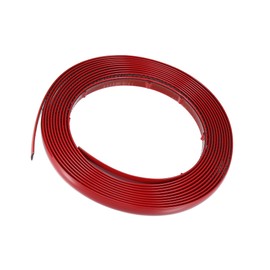 Hihaha Car Door Edge Guards Strip 1/2in 12mm Wide 16.4ft 5m Length Red Durable Material
