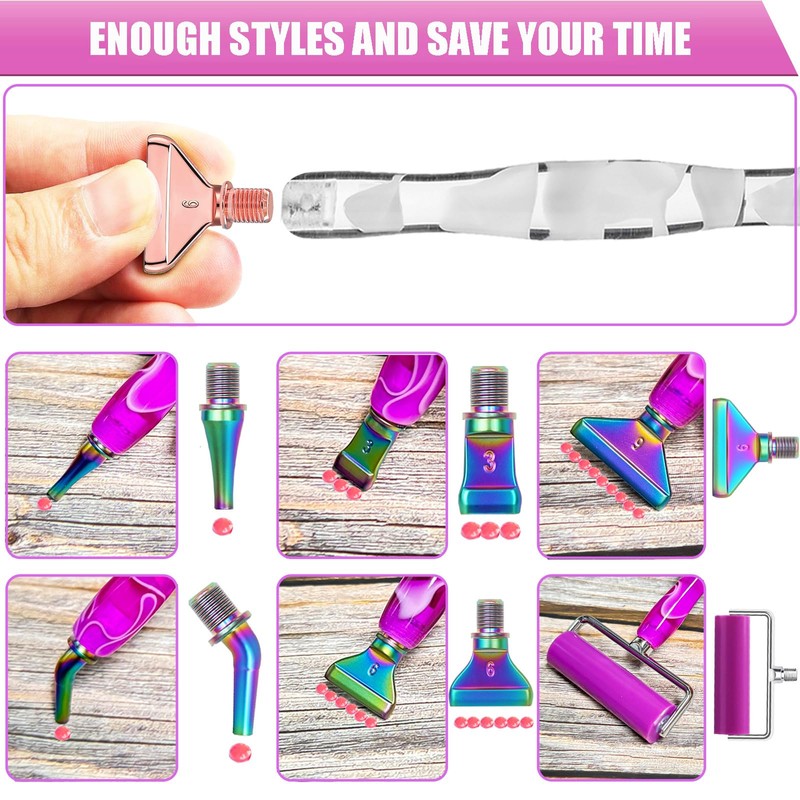 Juego de herramientas y accesorios de diamante con punta de