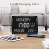 Raynic Digital Clock, 11.5" Large Display Calendar Clock with Day