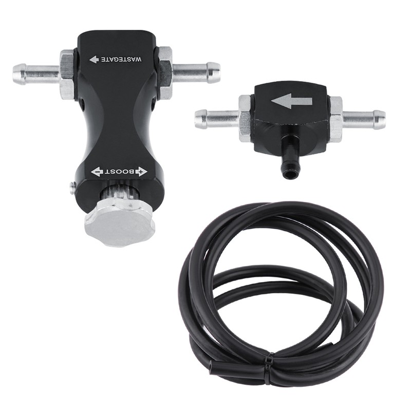 Adjustable Bilateral Turbo Tee Bleed Valve Manual Boost Controller Kit