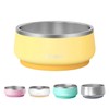 Pawaii Stainless Steel Dog Bowl with Non-Slip Rubber Base &