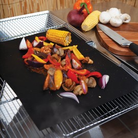 VFM - Teflon Oven Liner and BBQ Matt, Barbeque Grill, Food Safe, Grill up Healthy Vegetables on Your BBQ This Summer, Excellent Gift for Fathers Day and Birthdays