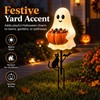 Halloween Ghost Pumpkin Stake Light for Yard – 2D Outdoor