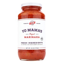 Keto Marinara Pasta Sauce by Yo Mama's Foods - Pack of (12) - No Sugar Added, Low Carb, Low Sodium, Gluten Free, Paleo Friendly, and Made with Whole, Non-GMO Tomatoes.