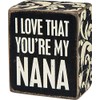 Primitives by Kathy Box Sign, 2.5" x 3", I Love