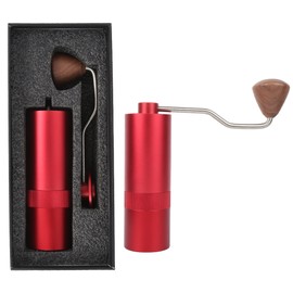Mini Stainless Steel Manual Coffee Grinder Coffee Bean Mill Machine Kitchen Accessory Red 30g