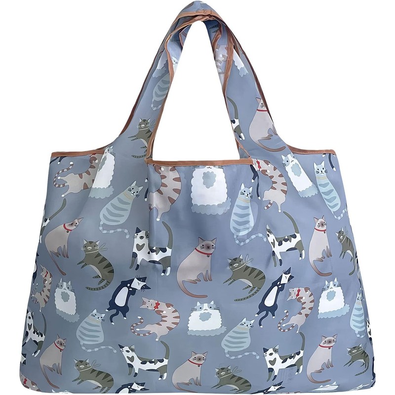 allydrew - Bolsa plegable grande de nailon reutilizable para comestibles,