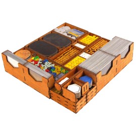 SMONEX Assembled Wooden Organizer Suitable for Board Game Terraforming Mars - Terraforming Mars Organizer with Player Boards for Storage Full Terraforming Mars Expansions