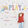 Mfault Playroom Wall Decals Stickers, Inspirational Play Share Laugh Imagine