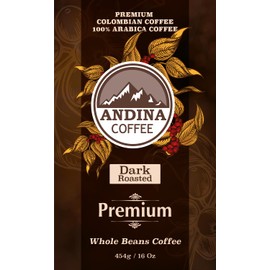Colombian Dark Premium Roast - Whole Bean Coffee - Low Acidity - 1Pound (1 Pound)