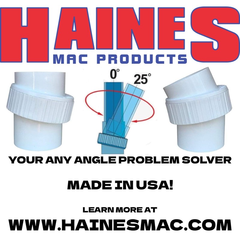 Haines Mac 4" Adjustable Angle 0-25 Degree Glue Joint Elbow