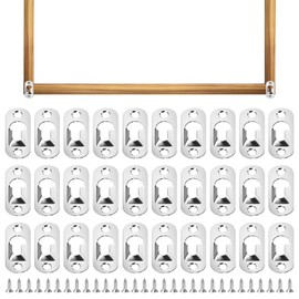 30pcs Picture Frame Pegs with 60pcs Screws and Keyhole Hanging Plates – Perfect for Easy Wall Hanging