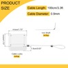 sourcing map 3.3 ft Retractable Cable Lock with Latch Remote