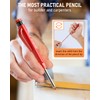 Nicpro Carpenter's Pencils Set, 2 Solid Carpenter's Pencils with Case,
