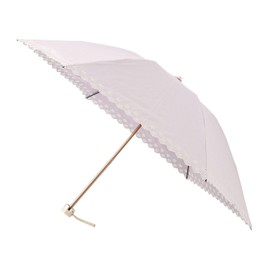 Moonbat [Ducks] Parasol Folding Umbrella, Women's, Made in Japan, For Rain or Shine, First Class Light Blocking, Heat Blocking, UV Boler Embroidery, Pink