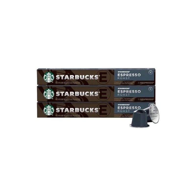 Starbucks by Nespresso Coffee ESPRESSO ROAST (Caramelly Notes Dark Roast)