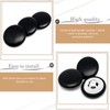10pcs 23mm/0.9'' Leather Covered Buttons with Shank Sew,for Decoration Crafts(Black)