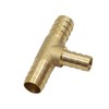 Goldpea Brass Hose Barb Fitting Reducing Tee 1/2" Barbed x
