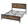 Allewie Heavy-Duty Platform Metal Bed Frame Queen Size with Headboard,