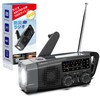 Greeshow Disaster Prevention Radio, Multi-functional Radio, Hand Crank, Flashlight, Portable