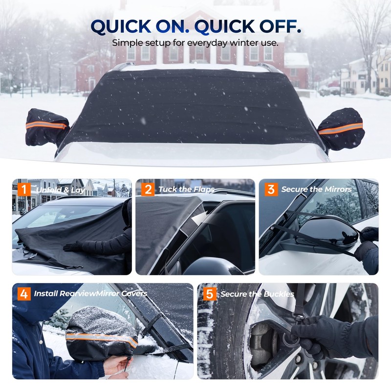 [2026 Upgraded Windshield Cover for Ice and Snow & Frost,
