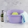 Pekky 18 Quart Plastic Wash Tub Basin, Large Dish Pan,