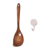 EOWVISN 1 Piece Wooden Spoon And 1 Piece White Hook,