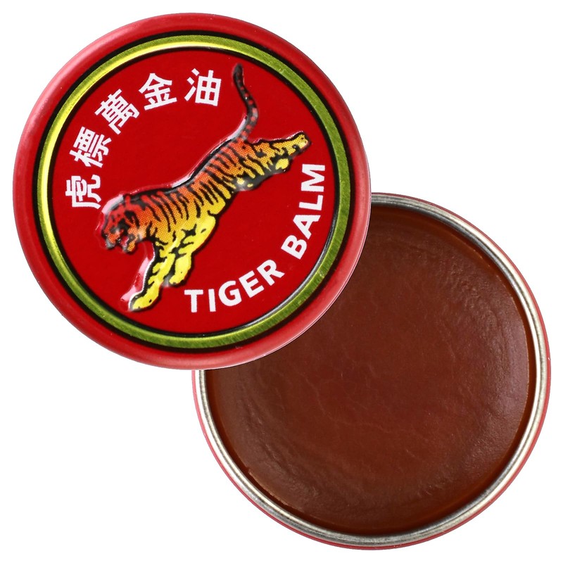 Tiger Balm, Red Pocket Size Tin, Extra Strength Tiger Balm