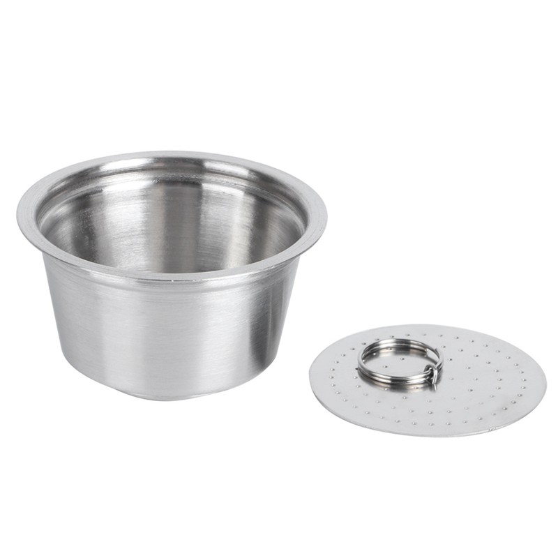 Stainless Steel Reusable Refillable Coffee Capsule Cup Fit for Dolce