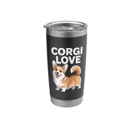 Corgi Love Cute Dog Lovers Stainless Steel Insulated Tumbler