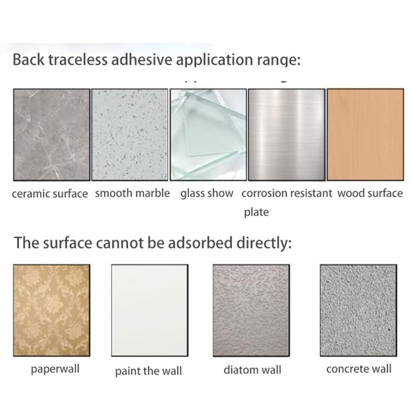 INCREWAY Curtain Holdbacks, 2PCS Self Adhesive Wall Mounted Drapery Tieback