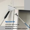 CHILI TOOLS 7" Bent Stainless Steel Chisel Pole Scraper, Overhead