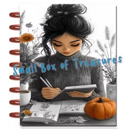 Handmade Fall Messy Bun Afternoon Cover Set for use with Classic Happy Planner-