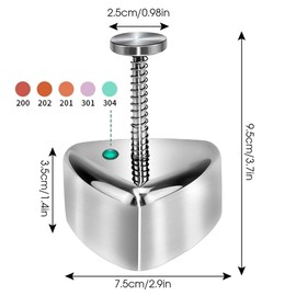 Vientiane Sushi Rice Mould, Sushi Onigiri Mould Stainless, Nigiri Maker, Onigiri Mould, Maker Sushi Mould Kit for DIY Sushi Making Set, Rice Ball Mould, Sushi Maker, Kitchen Tool