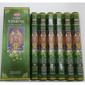 Hem Lord Vishnu Hexa Incense Stick, 6packs X 20 Sticks= 120 Sticks