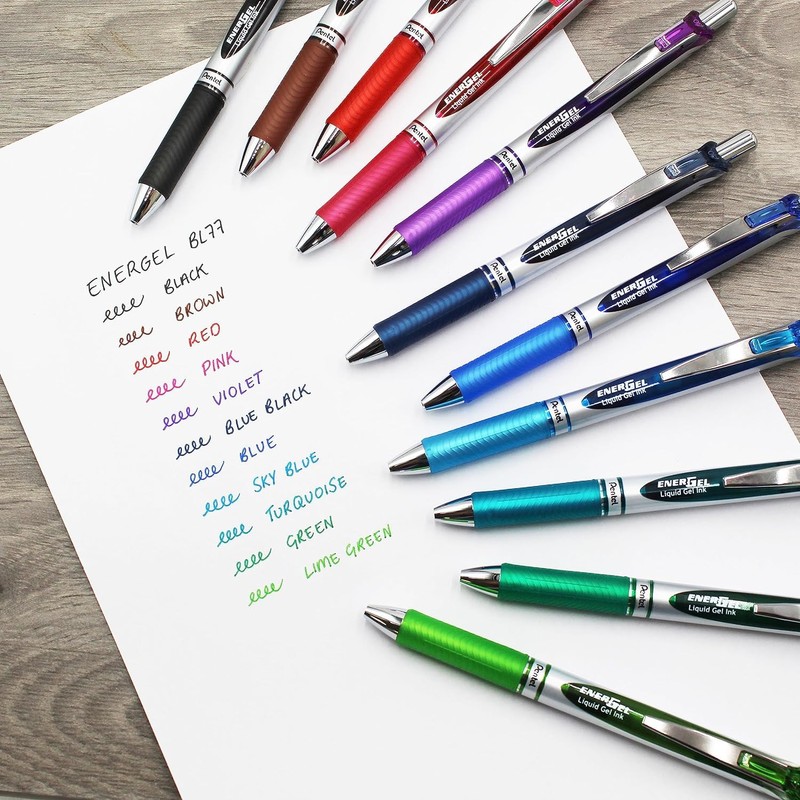 Pentel EnerGel XM BL77 - Retractable Liquid Gel Ink Pen