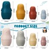 Chivao 8 Pieces Russian Nesting Dolls, Silicone Matryoshka Doll Easter