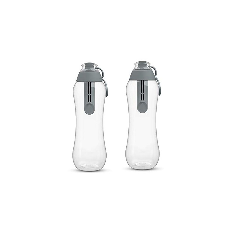 PearlCo - Two Soft Water Bottles with Filter 0.5 Litres