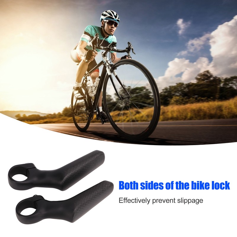 Mountain Bike Handlebars Bar Ends 1 Pair Carbon Fiber 3K