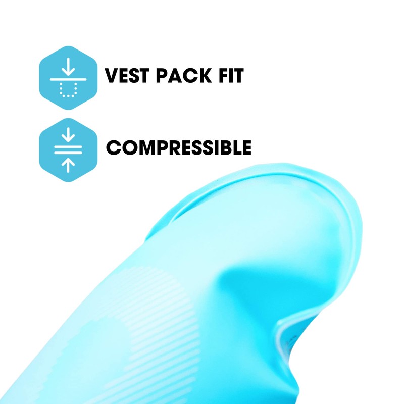 HydraPak Unisex Adult SoftFlask Reusable Gel Bottle 250 ml Bottle,