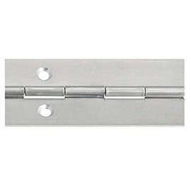 Gedotec Piano Tape for Screwing Door Hinge Rolled Door Hinge Aluminium Blank Screw-On Hinge 3500 x 32 mm Furniture Hinge Drilled 1 Piece - Rod Hinge Cabinet Door & Furniture Cabinets