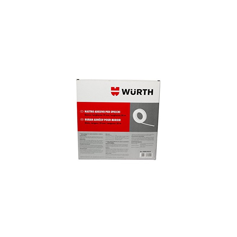 Würth 8949180 NASTRO Specchio Bianco Larghezza 19 mm e lunghezza
