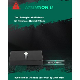 SCTIOO 1" Rear Leveling Lift kit for Dodge Dakota 2005-2010 for Dodge Ram 1500 2002-2008 Lift kit