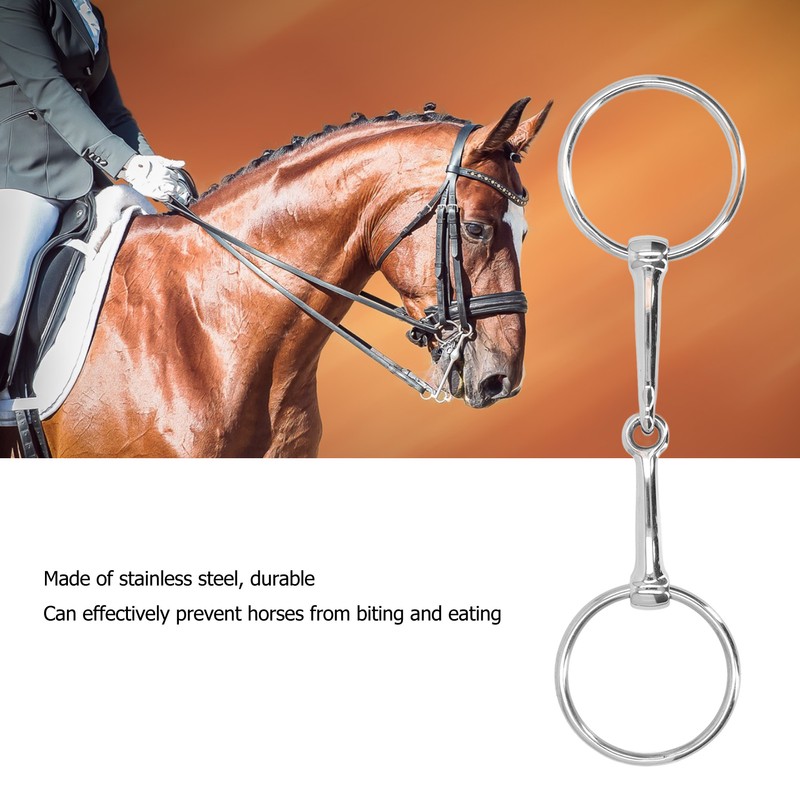 Horse Mouth Bit Stainless Steel Loose Ring Horse Snaffle Bit