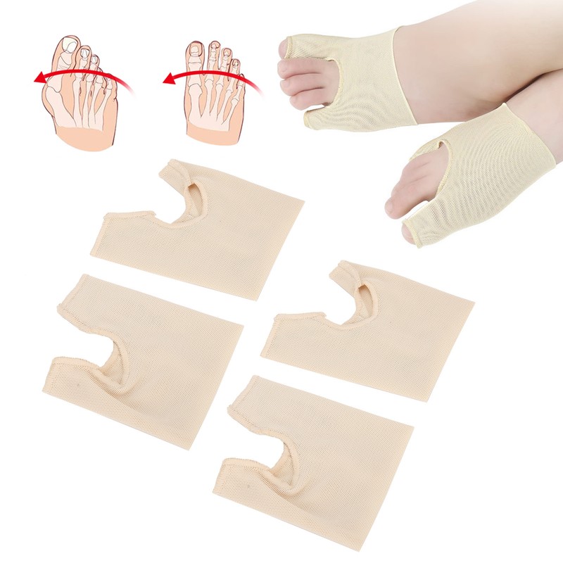 2 Pairs Toe Separator Elastic Hallux Valgus Corrector Bunion Correction