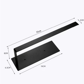 JJiaoLinin black kitchen roll holder，Magnetic Kitchen Roll Holder ，No Drilling Magnetic Paper Roll Holder， with Strong Adsorption Holder，for Kitchen Bathroom